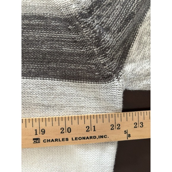 Carbon Men's Black White Gray Long Sleeve Sweater Pullover Size Large - Picture 8 of 8